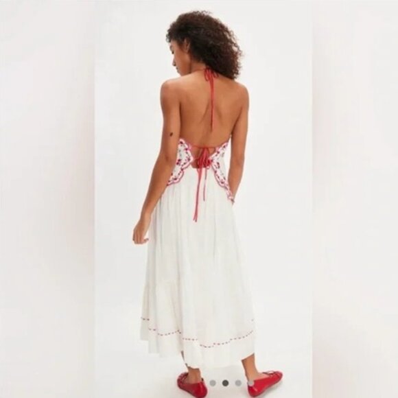 NWT Free People Valenciana Midi Dress - Picture 3 of 13